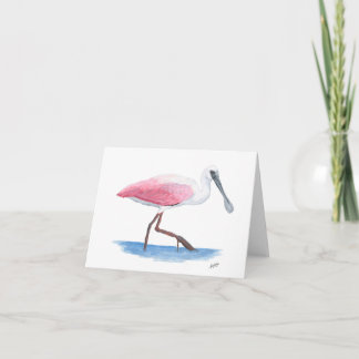 Roseate Spoonbill Anteckningskort
