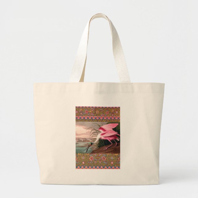 Roseate Spoonbill Audubon Bird Wildlife Jumbo Tygkasse (Framsidan)