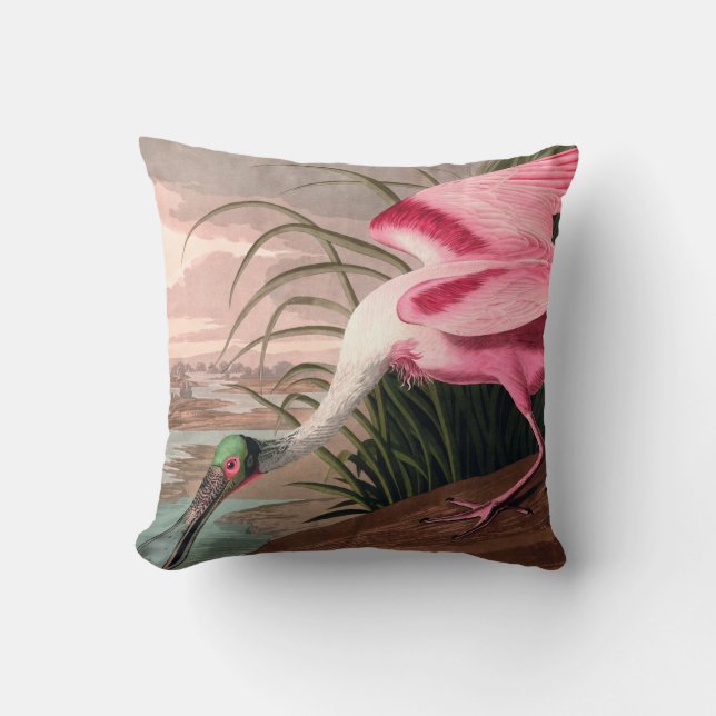 Roseate Spoonbill Audubon Bird Wildlife Kudde (Framsida)