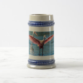 Roseate Spoonbill Grått/Blue 22 oz Stein Sejdel