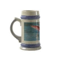 Roseate Spoonbill Grått/Blue 22 oz Stein
