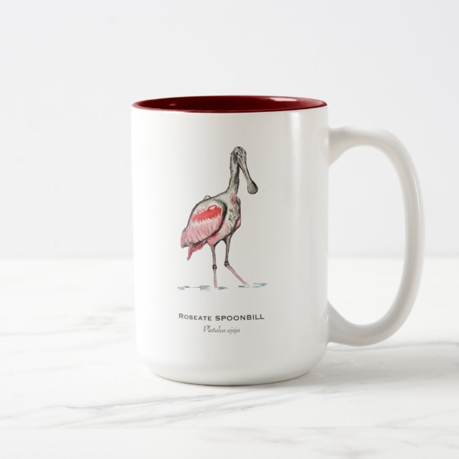 Roseate Spoonbill Two-Tone Coffee Mugg (Höger)