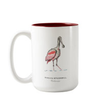 Roseate Spoonbill Two-Tone Coffee Mugg