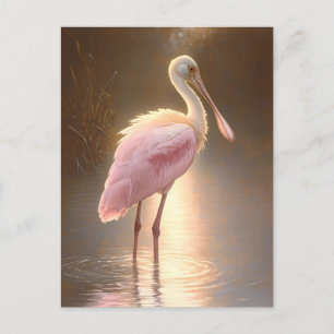 Roseate Spoonbill Vykort