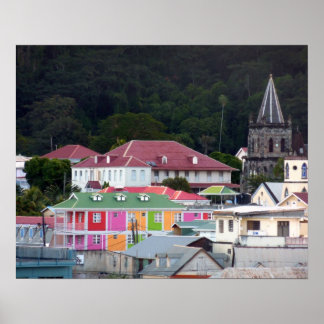 Roseau, Dominica Poster