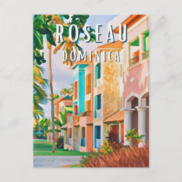 Roseau, la ville tropicale de la Dominique Vykort