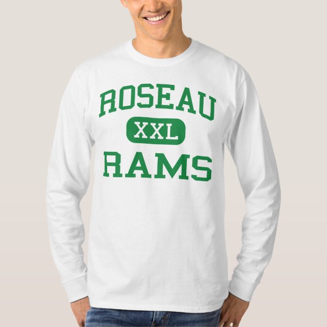 Roseau - rammar - högstadium - Roseau Minnesota Tee (Framsida)