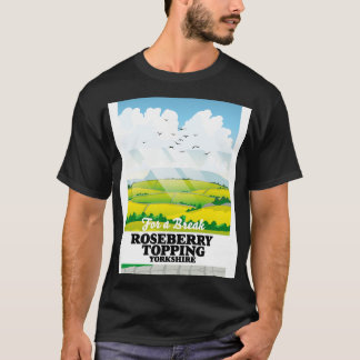 Roseberry Topping Yorkshire-reseaffisch T Shirt