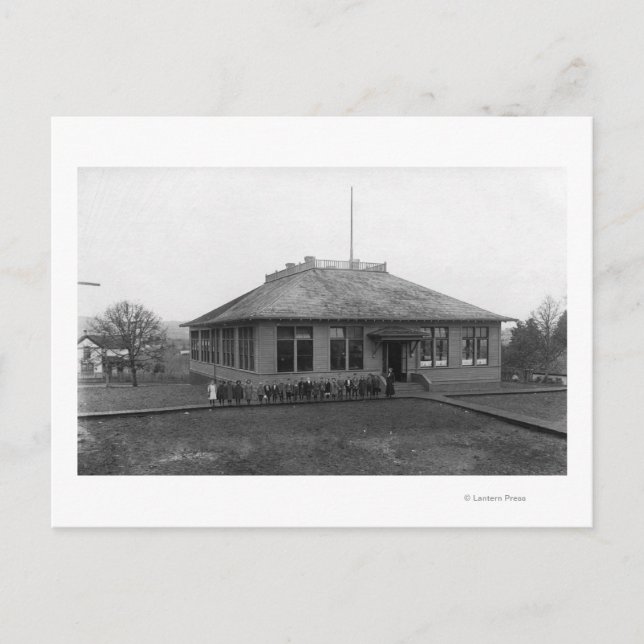 Roseburg, ELLER Väster Side Public School Vykort (Framsida)