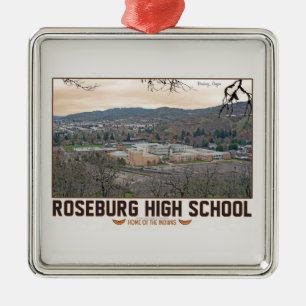 Roseburg högstadium julgransprydnad metall