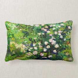 Rosebush i blommar av Vincent Van Gogh Lumbarkudde