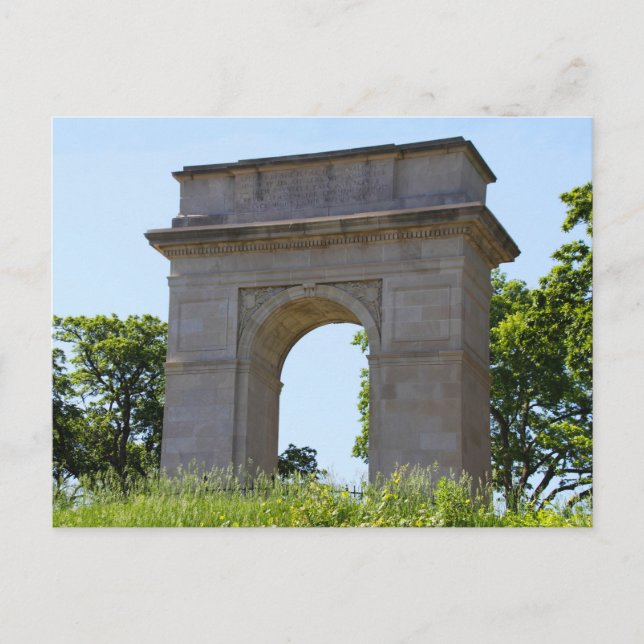 Rosedale Världskrig I Memorial Arch, Kansas City Vykort (Framsida)