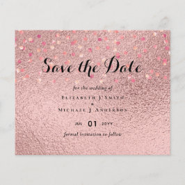 RoseGold Glitter Glam Folie Look Bröllop BUDGET