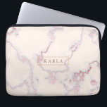 Rosegold marble struktur nr 2 laptop fodral<br><div class="desc">Elegant modern marmor från ljusa rosa och ro-guld.</div>