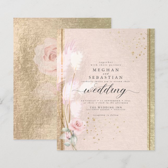  Rosegold Pampas Grass (Fram/baksida)