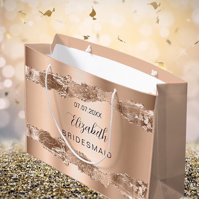 Roseguld agat geod brudtärna (Skapare uppladdad)