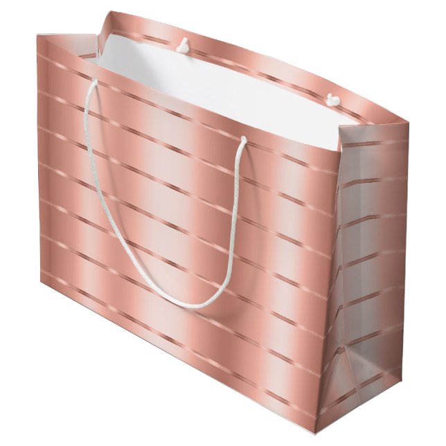 Roséguld Band Slinga Bröllopsdusch (Baksidan Vinklad)