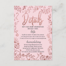 Roséguld Blommig Glitter Ombre Rosa Detaljer