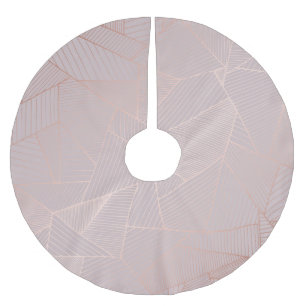 Roséguld dekorativ bakgrund, elegant. julgransmatta borstad polyester