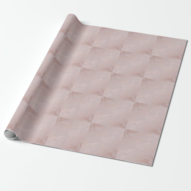 Roséguld dekorativ bakgrund, elegant. presentpapper (Utrullad)