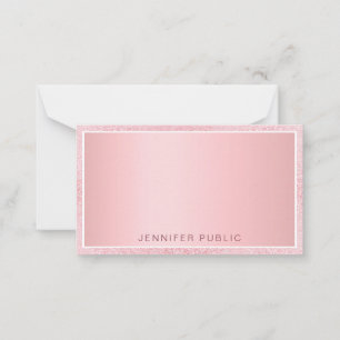 Roséguld glitter Elegant Anpassningsbar Mall