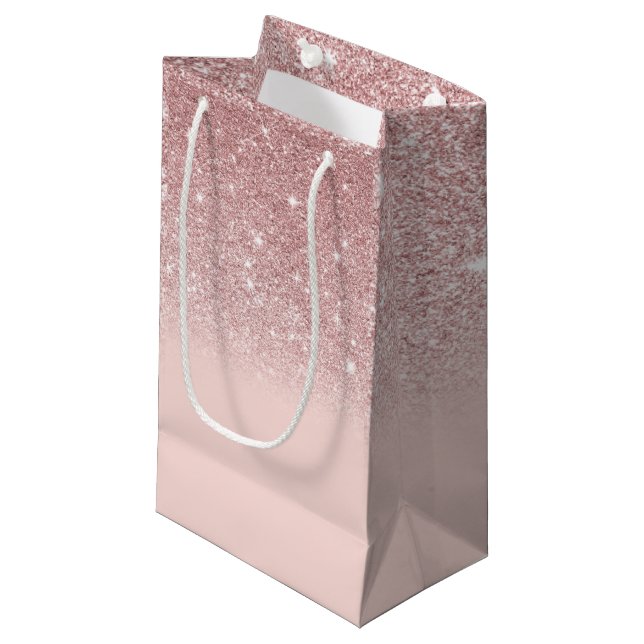 Roséguld glitter rodnad rosa ombre (Framsidan Vinklad)