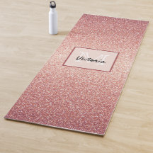 Roséguld glittermonogram