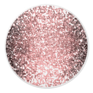 Roséguld Glittrande Ljus Flickor Glitter Knopp
