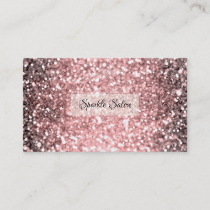 Roséguld glittrande ljus glitter gnistrande skönhe visitkort