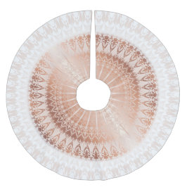 Roséguld Mandala Julgransmatta Borstad Polyester