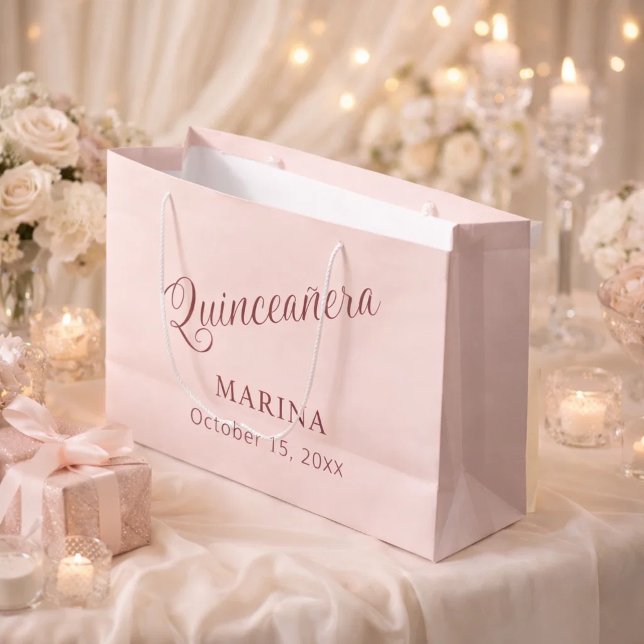Roséguld namn manus Quinceanera (Skapare uppladdad)