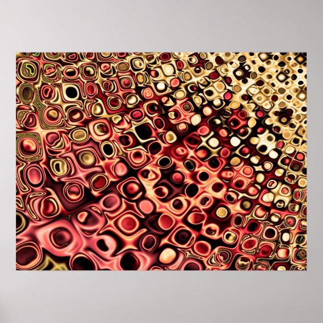 Roséguld prickig design poster (Framsidan)