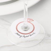 Roséguld ring bröllopsfest 