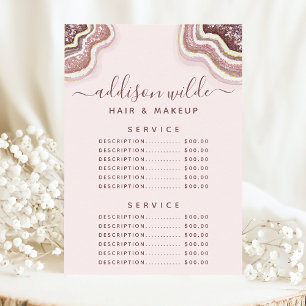 Roséguld Rodnad Glitter Agat Service Pris Meny