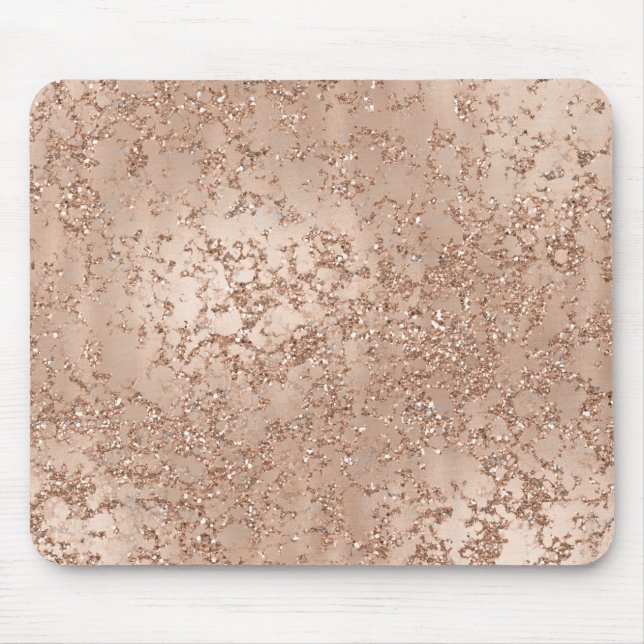 Roséguld Rodnad Rosa Glamör Gnistrande Chic Musmatta (Framsidan)