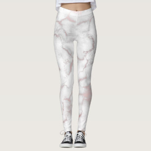 Roséguld Rosa Marmor Modern Chic Trendig Leggings