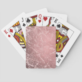 Roséguld Rosa Modern Trendig Glamourös Marmor Chic Casinokort