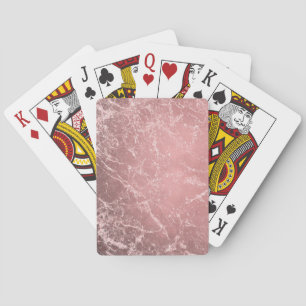 Roséguld Rosa Modern Trendig Glamourös Marmor Chic Casinokort