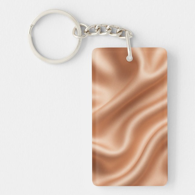 Roséguld Satin Silke Abstrakt Lyx Mönster (Framsidan)