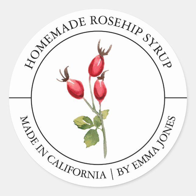 Rosehöftmodernt märke (Framsida)