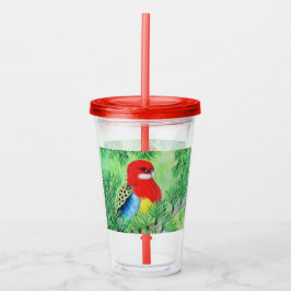 Rosella Bird Painting Take Away Mugg