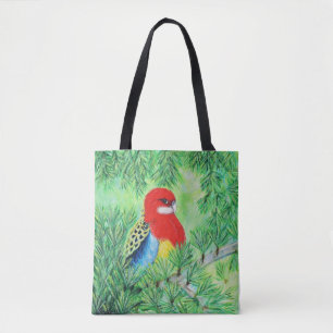 Rosella Bird Painting Tygkasse