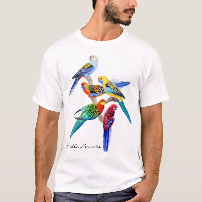 Rosella mekaniskt säga efter T-tröja T-shirt (Framsida)