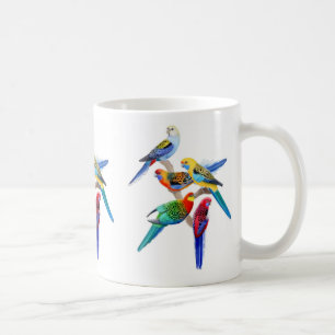 Rosella papegojamugg kaffemugg