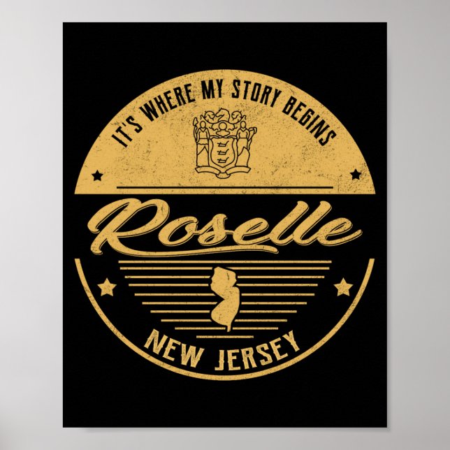 Roselle New Jersey Its Where My Story Begins _1  Poster (Framsidan)