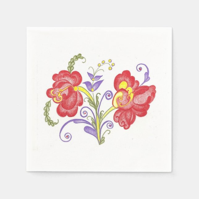 Rosemal Napkins Pappersservett (Framsidan)