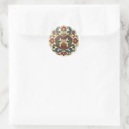 rosemaling-klistermärken runt klistermärke