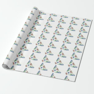 Rosemaling som slår in papper 2 presentpapper