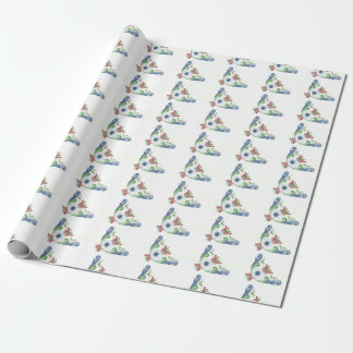 Rosemaling som slår in papper 2 presentpapper