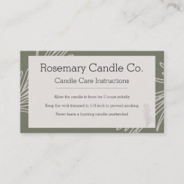 Rosemary Apothecary Natural Stil Visitkort